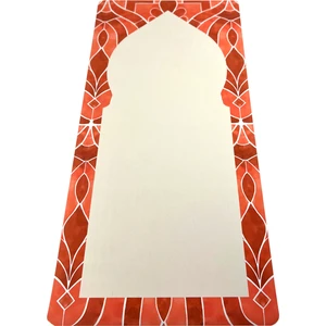 Doğal Kauçuk Diz Korumaya Yardımcı Katlanır Seccade 3mm - Kırmızı Desenli