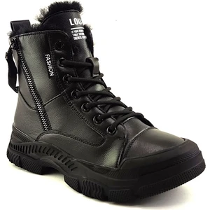 310 4 Içi Kürklü  Bayan Spor Bot-Siyah