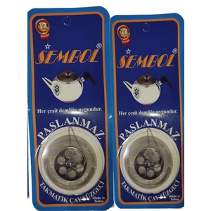 Sembol Paslanmaz Takmatik Çay Süzgeci 2 Adet
