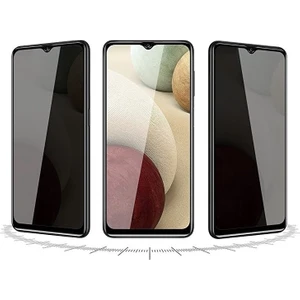 Samsung Galaxy A02S Hayalet Ekran Koruyucu 6D Kırılmaz Cam - Gizlilik Korumalı - Ultra Darbe Emici Etkin Koruma - Ekranı Tam Kaplar