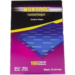Karbon Kağıdı Mavi 21X31CM 10'lu Pkt