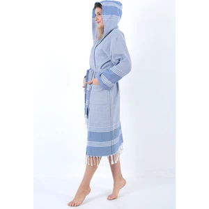 Buldan Concept Elenora Peştemal Bornoz Mavi