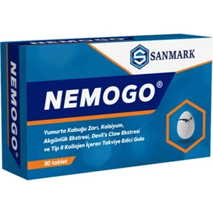Sanmark Nemogo Yumurta Kabuğu Zarı 30 Tablet