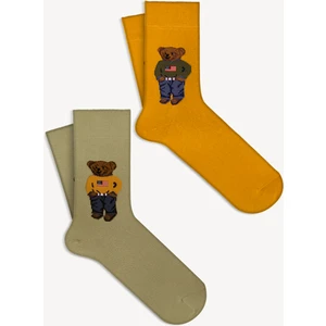 Mono Socks 2'li Teddy Bear Çorap