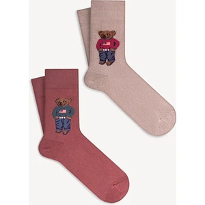 Mono Socks 2'li Teddy Bear Çorap