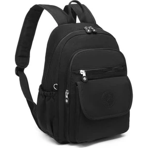 Smart Bags Orta Boy Krinkıl Kumaş Kadın Sırt Çantası  BC 1187 - Siyah