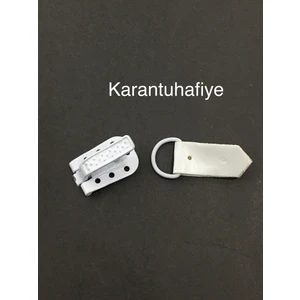 Karan Tuhafiye Agraf Kopça Kürk ve Çeket Için Beyaz 3 Lü Set