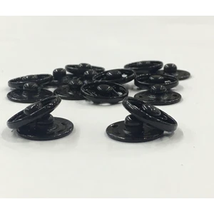 Karan Tuhafiye Çıtçıt Metal Siyah 1,3 cm 8 Li Set