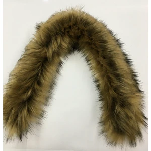 Karan Tuhafiye Kapşon Kürkü Koyu Deve Tüy Rengi