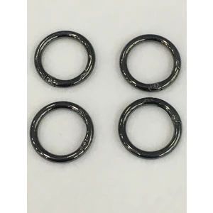 Karan Tuhafiye Çanta Halkası Yuvarlak Yaylı Klips 2,5 cm 4 Lü Set