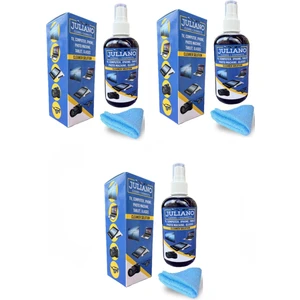 3 ADET - Gözlük, Cep Telefonu, Led, Bilgisayar, Ekran, Laptop, Tablet, Televizyon, Kamera Temizlik Seti – 250 ML Temizleyici