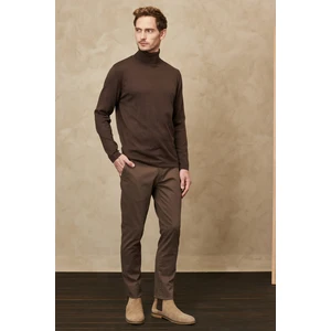 ALTINYILDIZ CLASSICS Erkek Vizon Slim Fit Dar Kesim Esnek Chino Pantolon