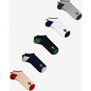 Mono Socks 5'li Teddy Bear Kısa Patik Çorap
