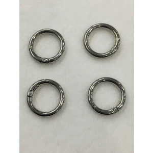 Karan Tuhafiye Çanta Halkası Yuvarlak Yaylı Klips 2 cm 4 Lü Set