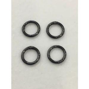 Karan Tuhafiye Çanta Halkası Yuvarlak Yaylı Klips 2 cm 4 Lü Set
