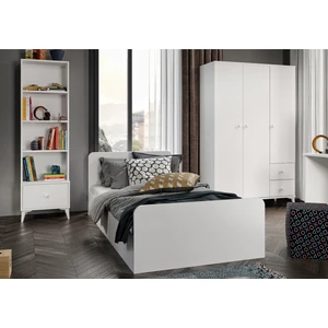 Kzn Home Akasya Modern Genç Odası Takımı Beyaz - 4 Parçalı ve Tamamı Mdf