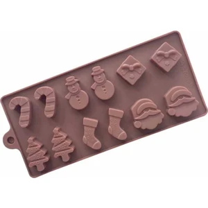 Silikon Çikolata Kalıbı Yılbaşı 22.5*10*1.5cm (Ylb-22)