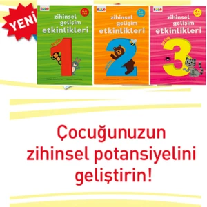 4+ Yaş Zihinsel Gelişim Etkinlikleri - 3 Kitap Set
