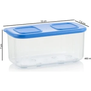 Şeffaf Modüler Kap 460 ml Saklama Kabı
