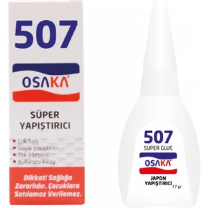12 Adet Osaka 507 Japon Yapıştırıcı Super Glue OY-507 Brüt 17 G