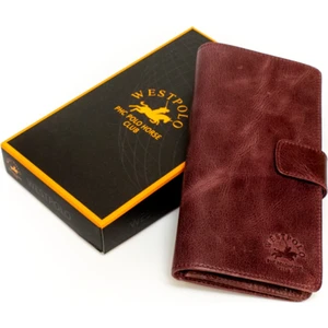 WEST POLO CÜZDAN Hakiki Crazy Deri Telefon Bölmeli Unisex Portföy Cüzdan Kartlı