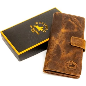 WEST POLO CÜZDAN Hakiki Crazy Deri Telefon Bölmeli Unisex Portföy Cüzdan Kartlık