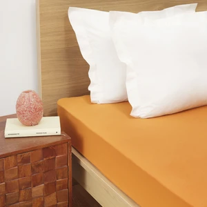 Karaca Home Orange penye Tek Kişilik Fitted Çarşaf