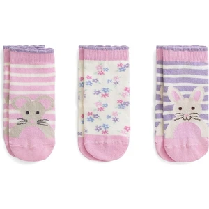 Mono Socks 3'lü Tavşan Model Çocuk Çorap
