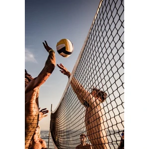 Voleybol Filesi 9.6 Metre Profesyonel Çantalı Taşınabilir Pratik Çelik Gergili Voleybol Ağı