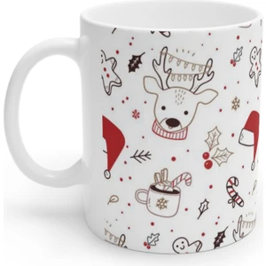 Noel Yılbaşı Figürlü Merry Christmas Kupa Bardak Mug