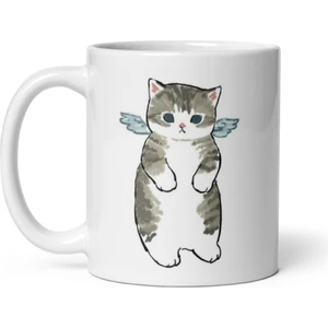 Melek Kanatlı Kedi Angel Cat Kupa Bardak Mug