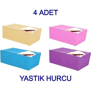 4 Adet Hurç Yastık Hurcu 65X38X24 cm Orta Boy