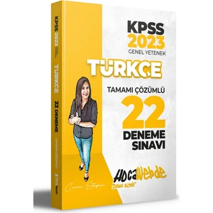 Hocawebde Yayınları KPSS 2023 Türkçe Tamamı Çözümlü 22 Deneme