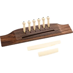 Strade Store 6 Mandallı Gitar Aksesuarları ile Ahşap Gitar Köprüsü Aksesuar Köprü Eyer (Yurt Dışından)