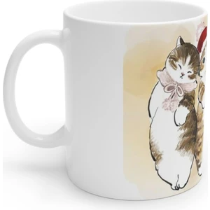 Noel Yılbaşı Kedileri New Year Cats Merry Christmas Kupa Bardak Mug