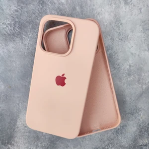 More Gsm iPhone 14 Pro (6.1) Uyumlu Lansman Içi Süet Silikon Kılıf