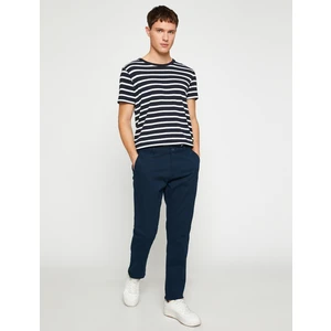 Basic Gabardin Pantolon Slim Fit Düğmeli Cep Detaylı