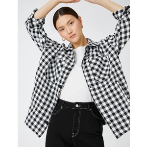 Oversize Gömlek Ceket Cepli Çıtçıtlı