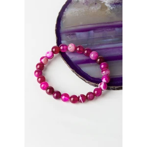 Zümrüt Doğal Taş Madagaskar Akik Pembe Küre Kesim 8 mm