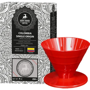 Addis Ababa Coffee Professional Barista Kolombiya Single Origin Filtre Kahve & V60 Dripper