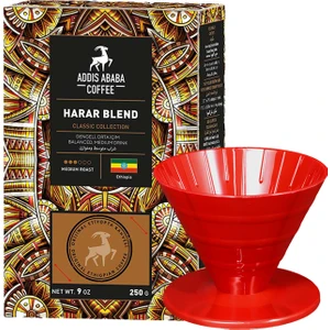 Addis Ababa Coffee Harar Blend Kahve ve V60 Dripper ( Etiyopya Kahvesi ile )