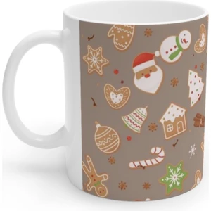 Noel Yılbaşı Renkli Figürlü Merry Christmas Kupa Bardak Mug