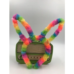 Peluş Renkli Kız Çocuk Tacı Renkli Taç