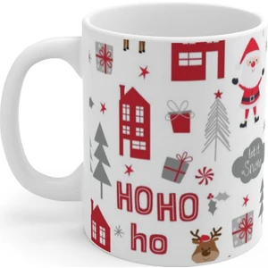 Noel Yılbaşı Ho Ho Ho Merry Christmas Kupa Mug