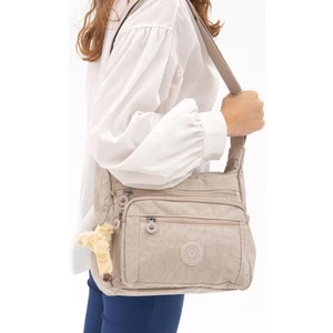 Kadın 6 Bölmeli Krinkıl Su Geçirmez Omuz Çantası