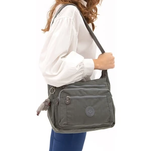 Kadın 6 Bölmeli Krinkıl Su Geçirmez Omuz Çantası