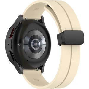Samsung Galaxy Watch Gear S2 3 41 42 Active 2 40 44 mm Kordon Magnetli Ayarlanır Silikon Kordon 20MM