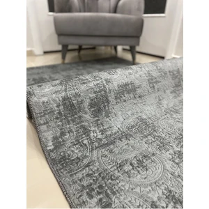 Dinarsu Kaymaz Halı Assos Nevra Gri Kaymaz Taban Yolluk