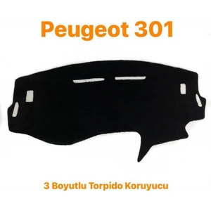 LION AUTO Peugeot 301 3 Boyutlu Halı Kumaş Torpido Örtüsü
