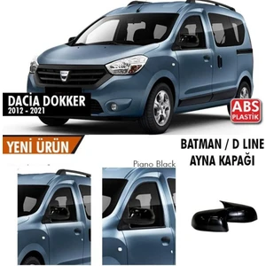 Drs Tuning Dacia Dokker (2012-2021) Batman Yarasa Ayna Kapağı (Parlak Siyah)